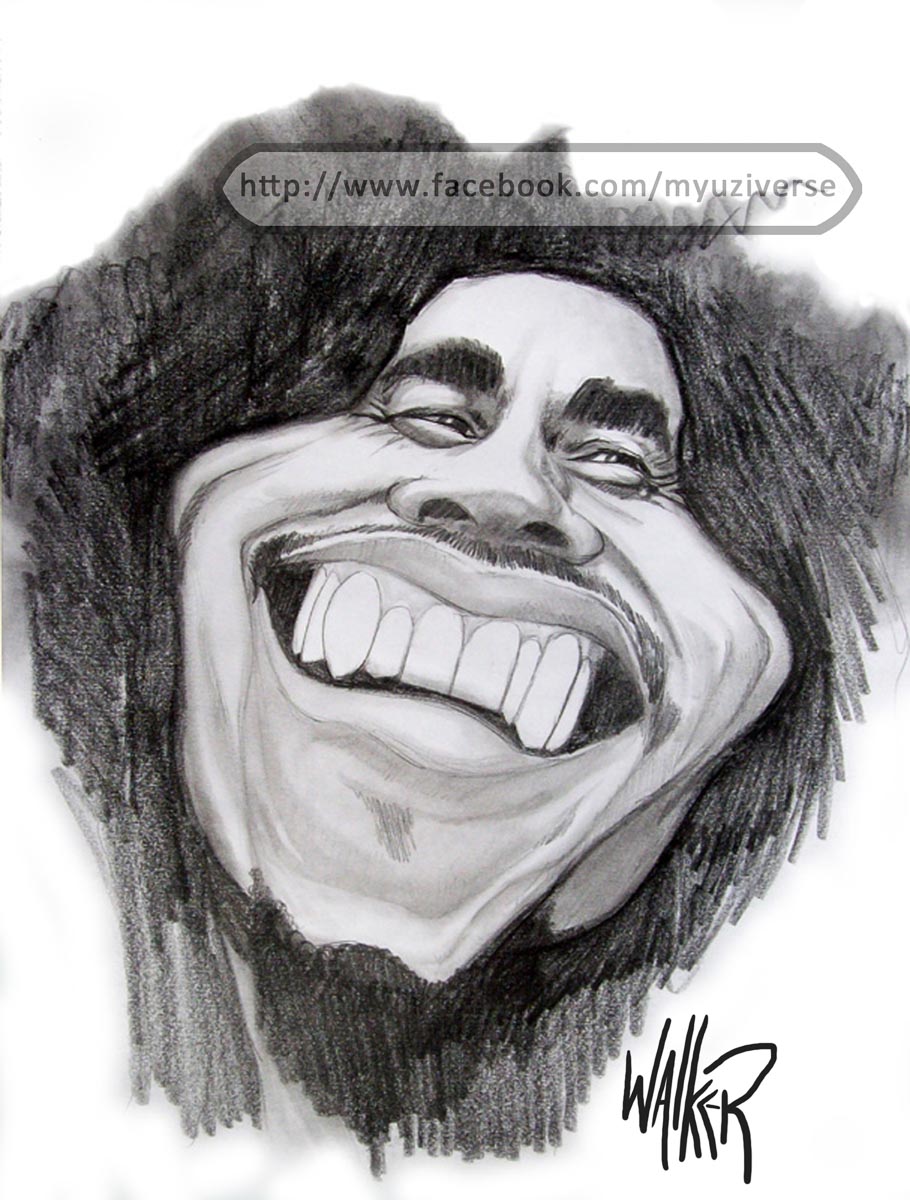 Bob Marley | Caricatures by M.L. Walker | Myuzing