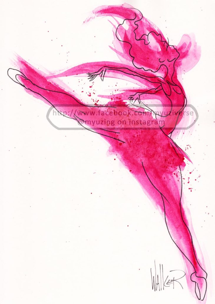 Dancer Red | Art by M.L. Walker | Myuzing