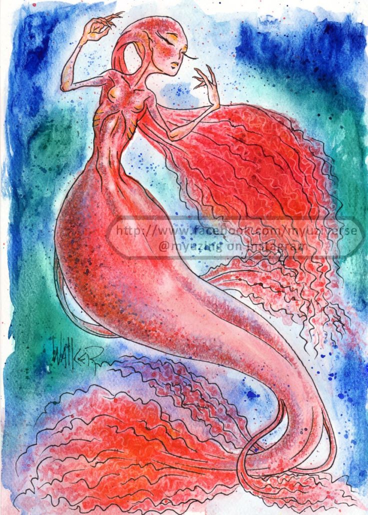 Mermaid 1 | Art by M.L. Walker | Myuzing