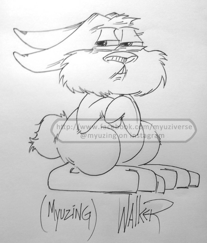 Squinty Bunny | Cartoons by M.L. Walker | Myuzing