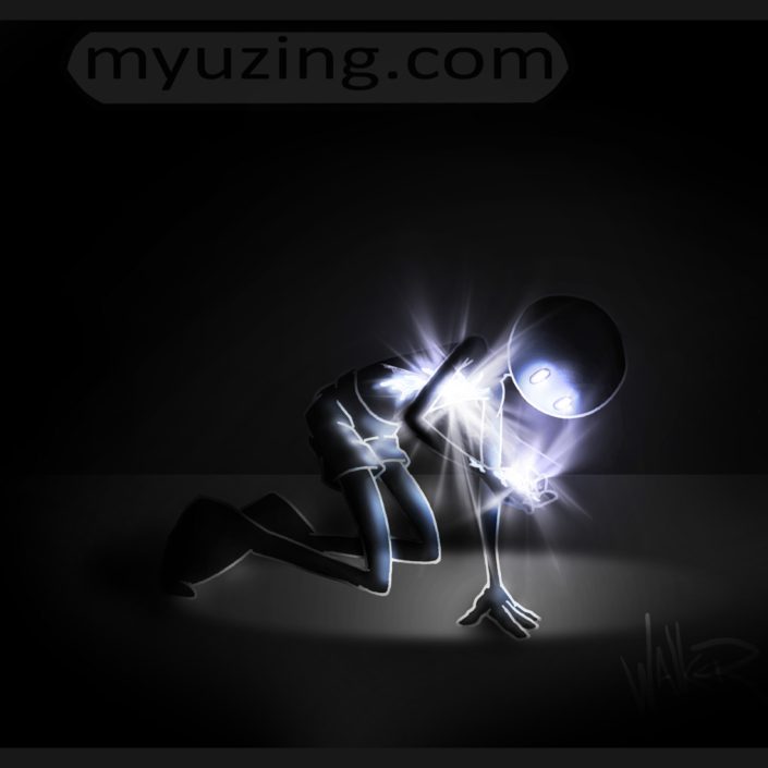 Dark Guy | My Guy Cartoon by M.L. Walker | Myuzing.com